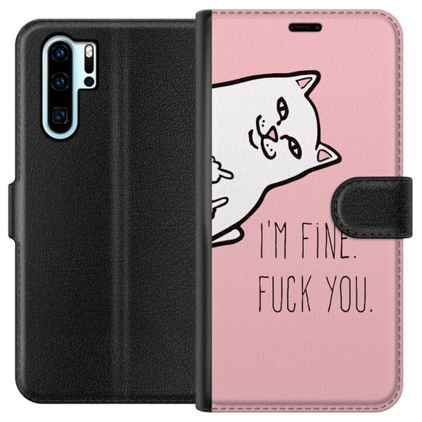 Kompatibel Tegnebogsetui til Huawei P30 Pro Fin
