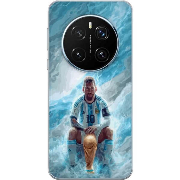 Kompatibelt Mobildeksel til Honor Magic7 Pro Lionel Messi Världsmästare blå