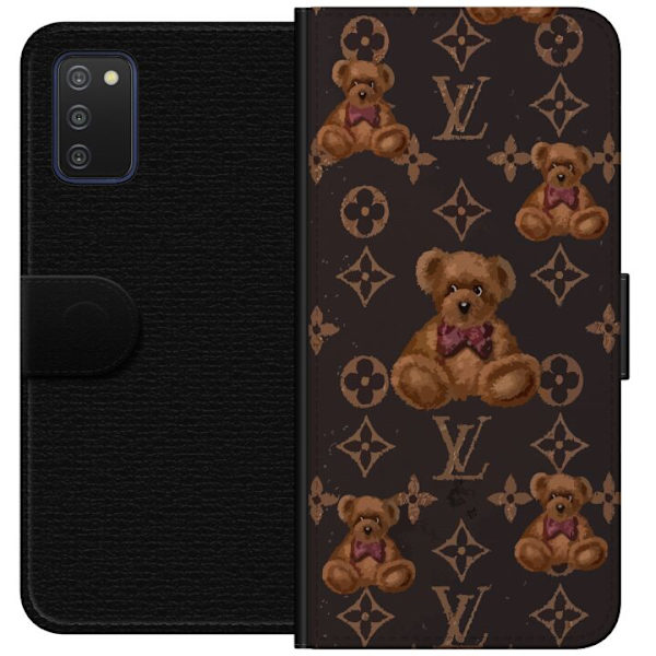 Samsung Galaxy A03s Tegnebogsetui Louis Vuitton Teddybjørn Mønster Luksus Mode Design Populært Motiv Mode Trend Luksuriøse Accessories