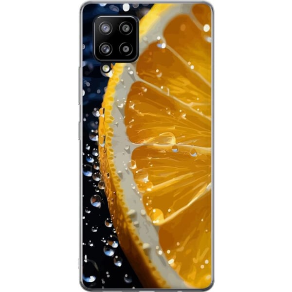 Samsung Galaxy A42 5G Gennemsigtig cover Appelsin