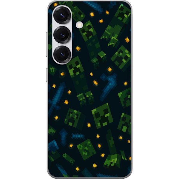 Samsung Galaxy S25 Genomskinligt Skal Minecraft Dungeons Mob