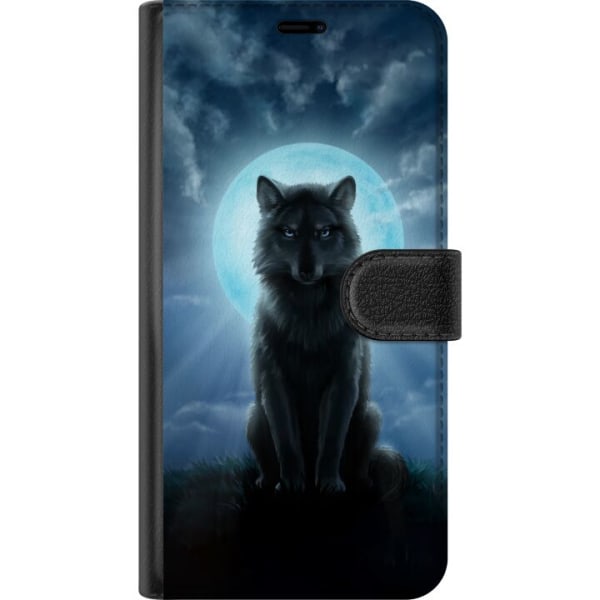 Samsung Galaxy S8 Plånboksfodral Wolf in the Dark