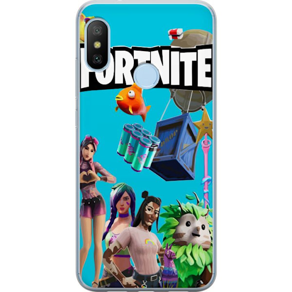 Xiaomi Mi A2 Lite Gennemsigtig cover Fortnite