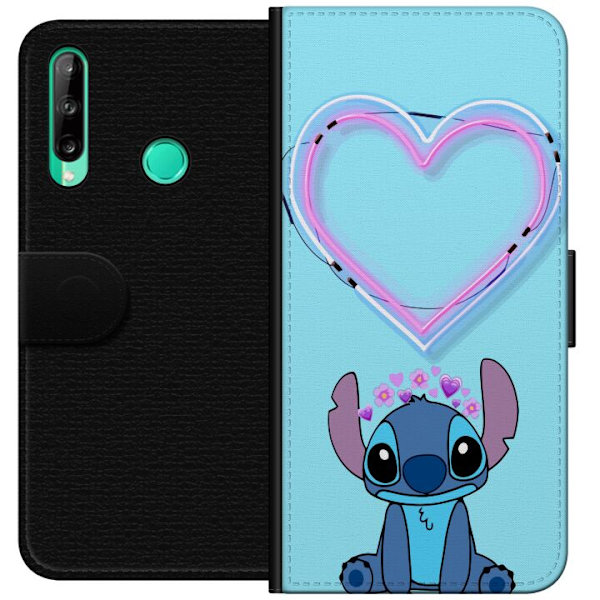 Kompatibel Tegnebogsetui til Huawei P40 lite E Hjerte Sting