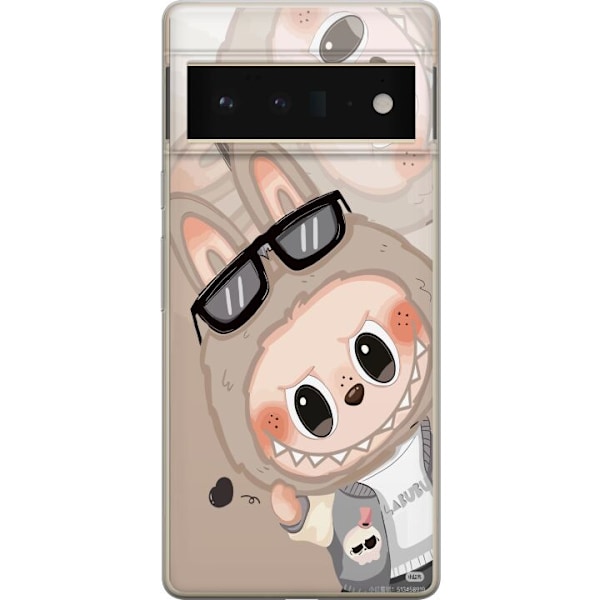 Google Pixel 6 Pro Läpinäkyvä kuori Labubu Rainbow Chaos