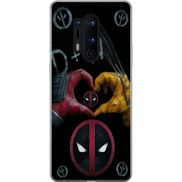 OnePlus 8 Pro Gennemsigtig cover Deadpool & Wolverine Kærligh