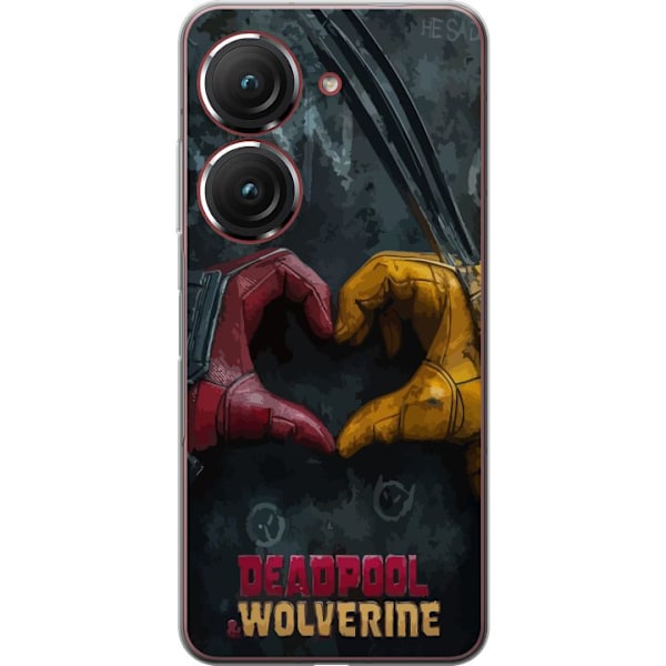 Asus Zenfone 9 Läpinäkyvä kuori Wolverine Deadpool