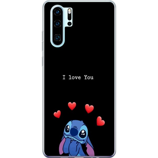Huawei P30 Pro Läpinäkyvä kuori Stitch Rakkaus