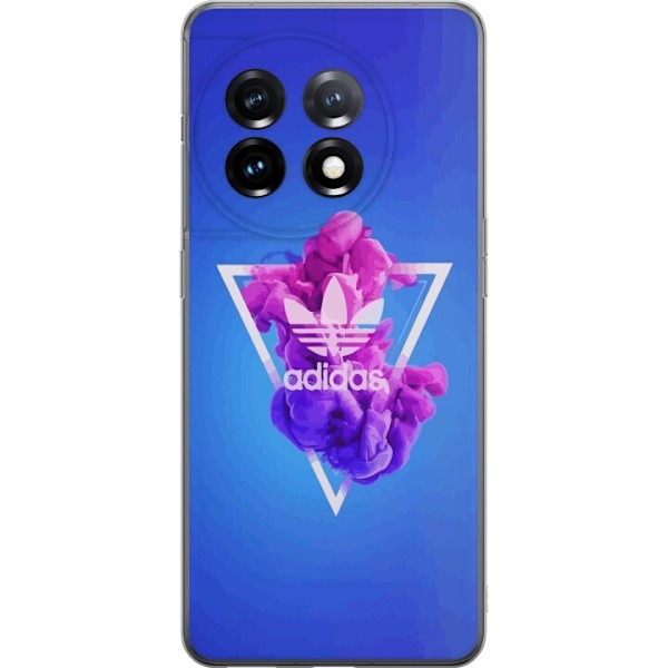 OnePlus 11R Gjennomsiktig deksel Adidas-inspirert blått desig