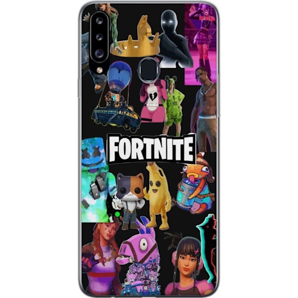 Samsung Galaxy A20s Genomskinligt Skal Fortnite