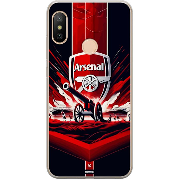 Xiaomi Redmi 6 Pro Gennemsigtig cover Arsenal