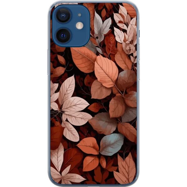 Kompatibelt Mobilskal till Apple iPhone 12 mini Höst och Löv