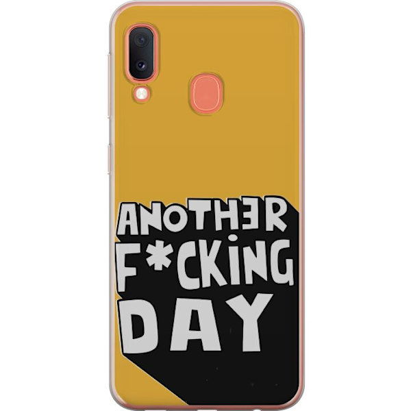 Samsung Galaxy A20e Gennemsigtig cover Another Day Tekstmotiv Humor Streetwear Grafisk Rå Stil Populært Livsstil By Mode Design
