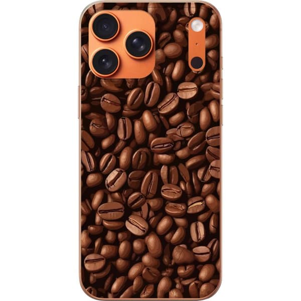 Kompatibel Mobilcover til Apple iPhone 17 Pro Max Kaffebönor närbild brun