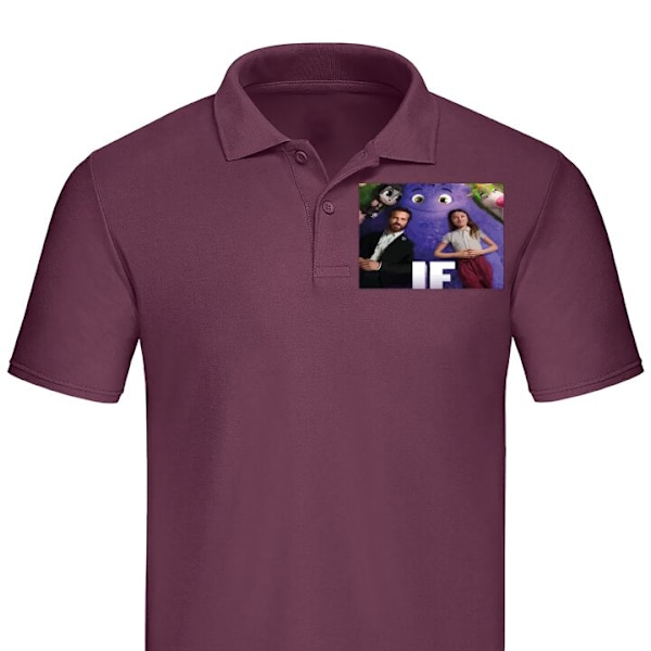 Poloshirt til Voksen | Elegant Poloshirt IF: Låtsaskompisar Bordeaux Medium