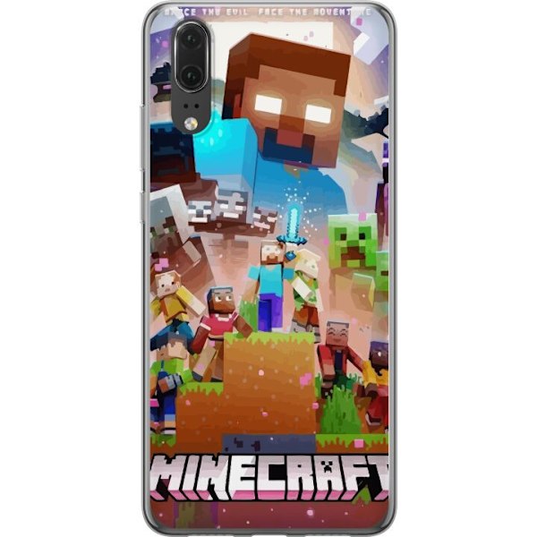 Huawei P20 Läpinäkyvä kuori Minecraft