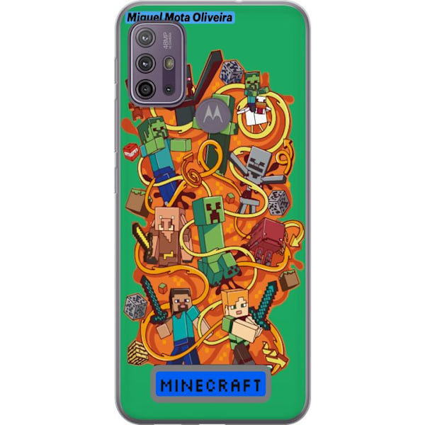 Motorola Moto G10 Läpinäkyvä kuori Minecraft