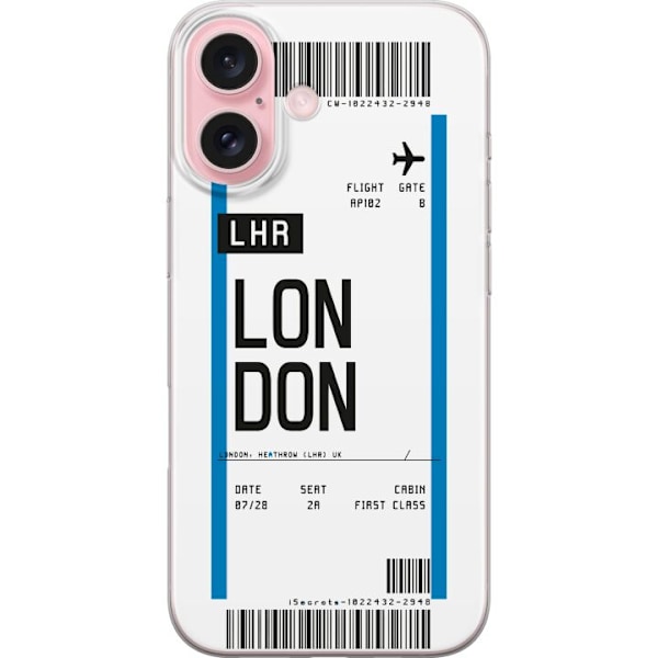 Apple iPhone 16 Gennemsigtig cover London