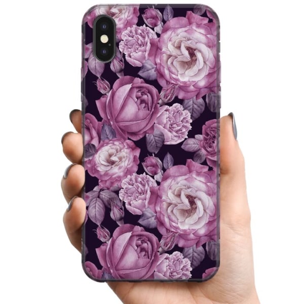 Apple iPhone XS Max TPU Mobilcover Blomster