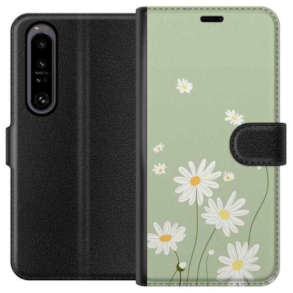 Sony Xperia 1 IV Plånboksfodral Prästkragar – blommigt mönster i svensk sommarstil