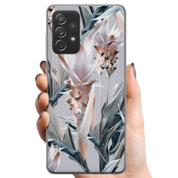 Samsung Galaxy A52 5G TPU Matkapuhelimen kuori Kukkia