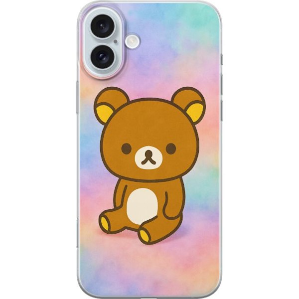 Apple iPhone 16 Plus Genomskinligt Skal Kawaii Sanrio Rilakkuma