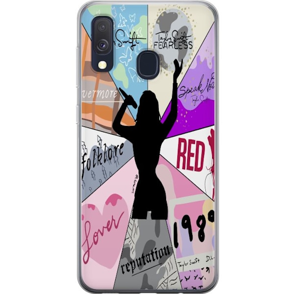 Samsung Galaxy A40 Genomskinligt Skal taylor swift