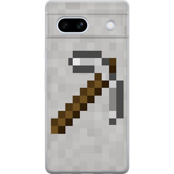 Google Pixel 7a Gjennomsiktig deksel Minecraft Verktøy