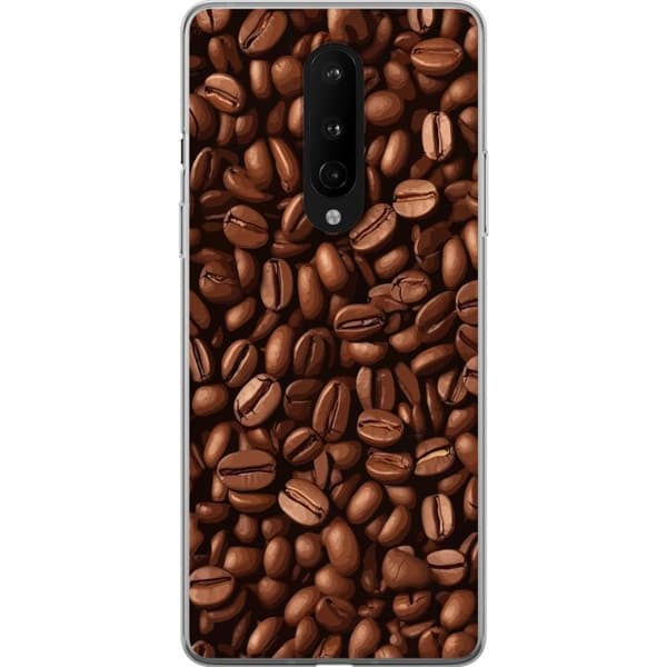 Kompatibelt Mobildeksel til OnePlus 8 Kaffebönor närbild brun
