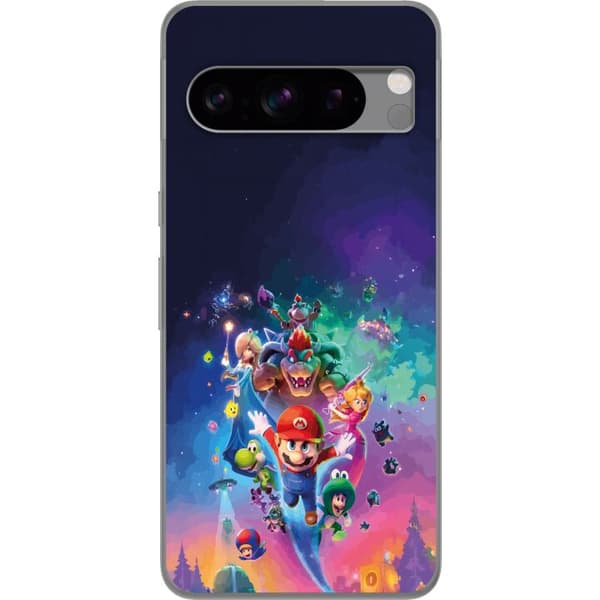 Kompatibelt Mobildeksel til Google Pixel 8 Pro GSuper Mario flerfarget