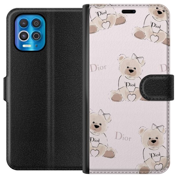 Motorola Edge S Tegnebogsetui Teddy Dior Vibes - luksuriøs ba