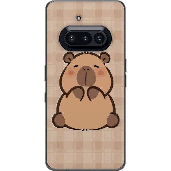 Nothing Phone (3a) Läpinäkyvä kuori Mobilskal kawaii capybara flera figurer japansk stil