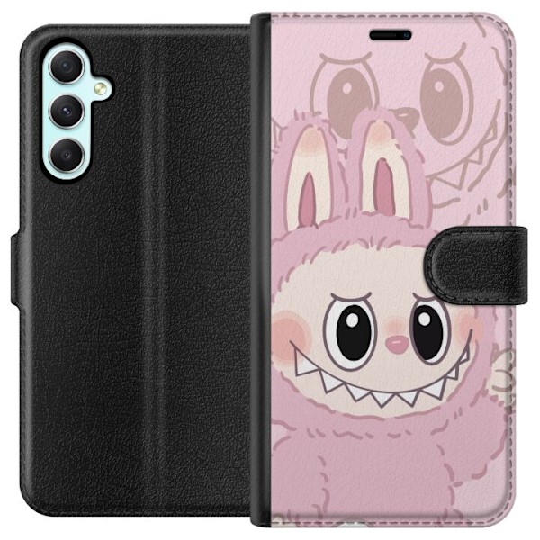 Samsung Galaxy A34 Tegnebogsetui Labubu Floral Freak