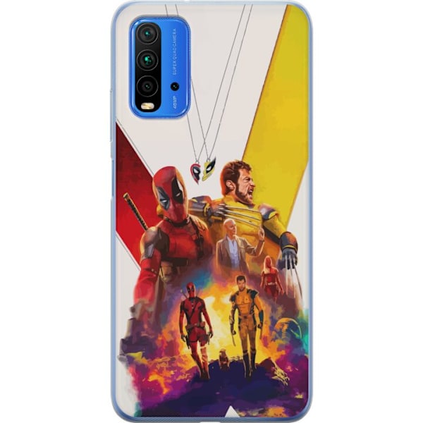 Xiaomi Redmi 9T Genomskinligt Skal Wolverine Deadpool