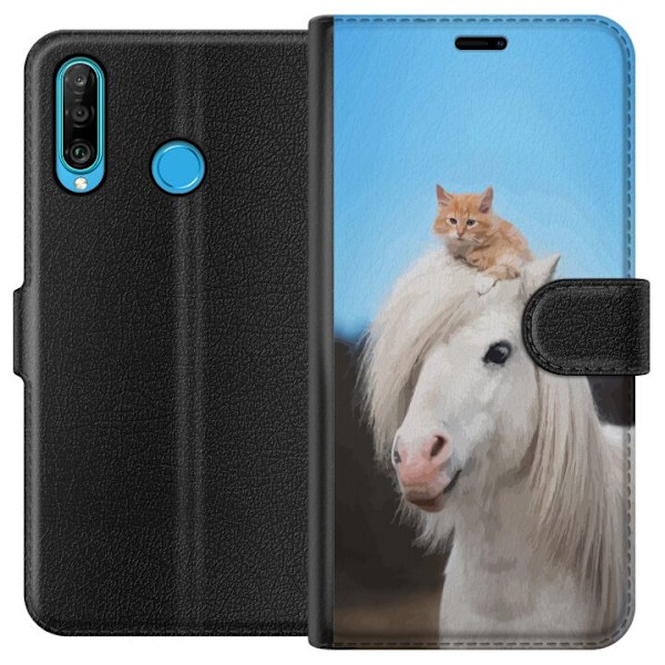 Huawei P30 lite Tegnebogsetui Ulve