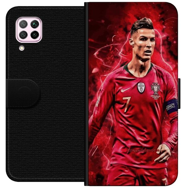 Huawei P40 lite Plånboksfodral Ronaldo Skills – CR7 Design för Äkta Supporters