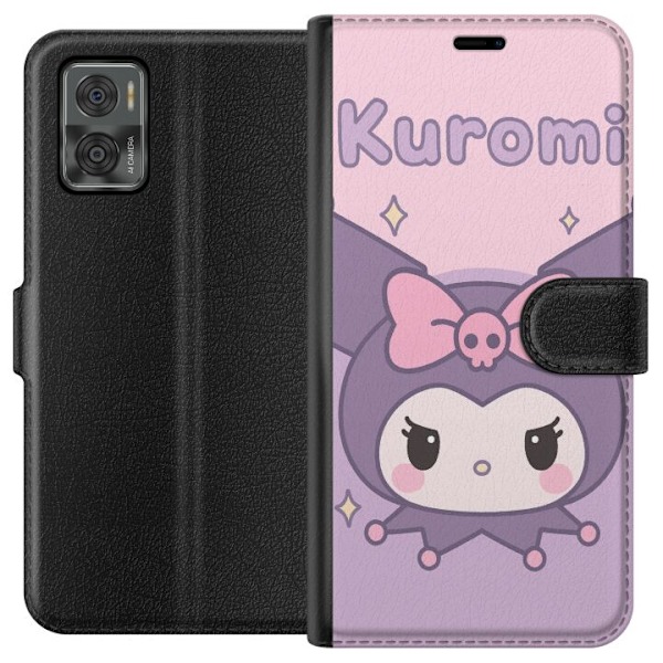 Motorola Moto E22i Tegnebogsetui Kuromi Kawaii