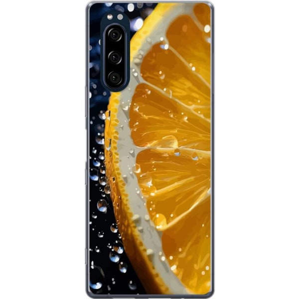 Sony Xperia 5 Gennemsigtig cover Appelsin