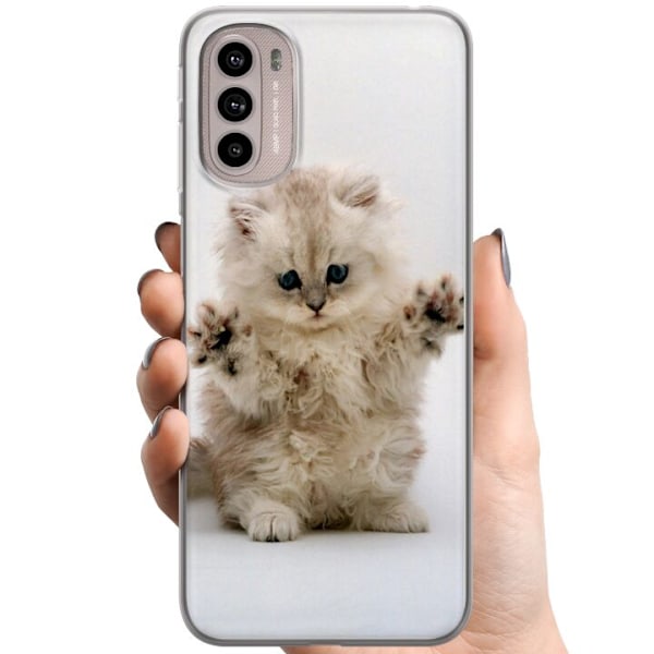 Motorola Moto G41 TPU Matkapuhelimen kuori Kissa