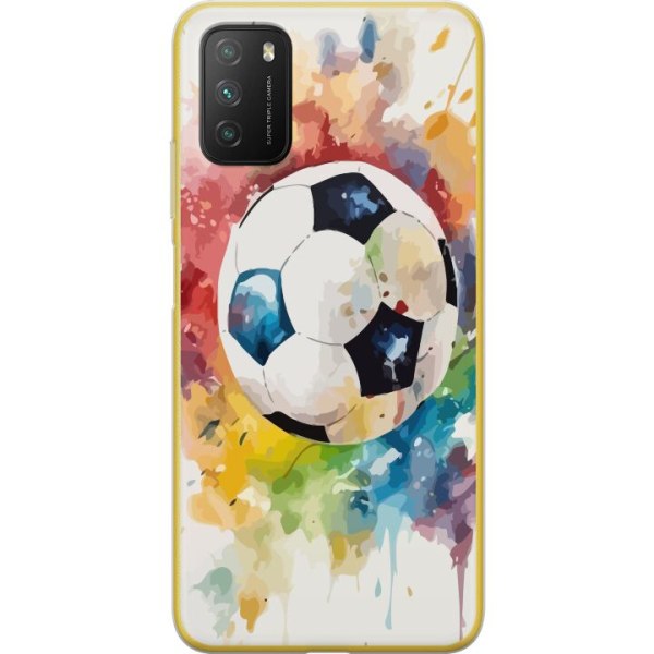 Xiaomi Poco M3  Gennemsigtig cover Fodbold