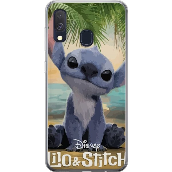Samsung Galaxy A40 Läpinäkyvä kuori Rakastava – Sydämin & Kawaii-tunnelma