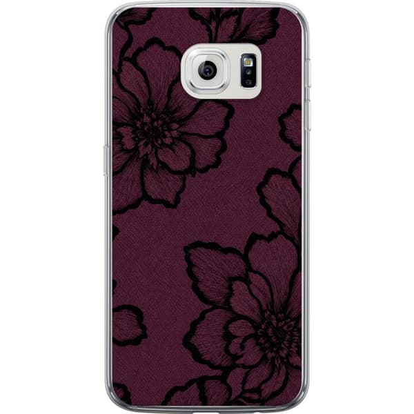 Kompatibel Mobilcover til Samsung Galaxy S6 edge Brombærblomst lilla
