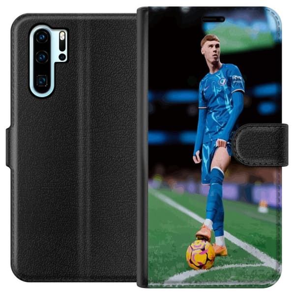 Kompatibel Tegnebogsetui til Huawei P30 Pro Fodbold