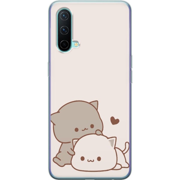 OnePlus Nord CE 5G Genomskinligt Skal Kawaii Söta katter