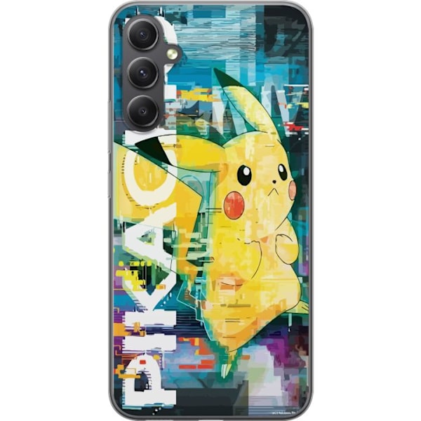 Samsung Galaxy A15 5G Läpinäkyvä kuori Pikachu