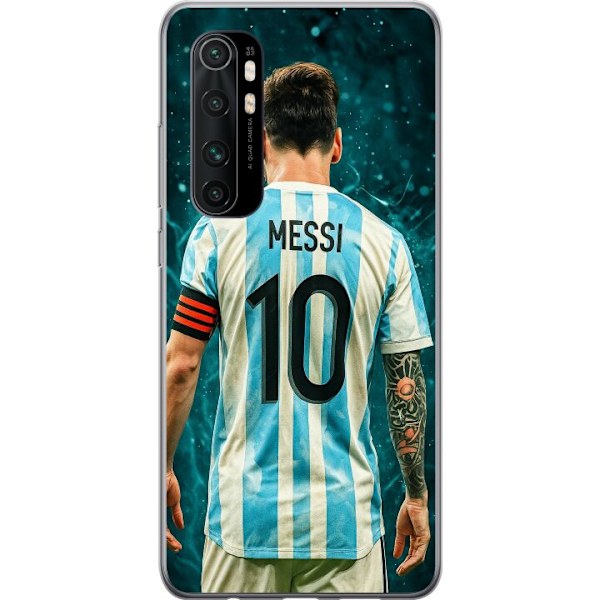 Xiaomi Mi Note 10 Lite Läpinäkyvä kuori Messi