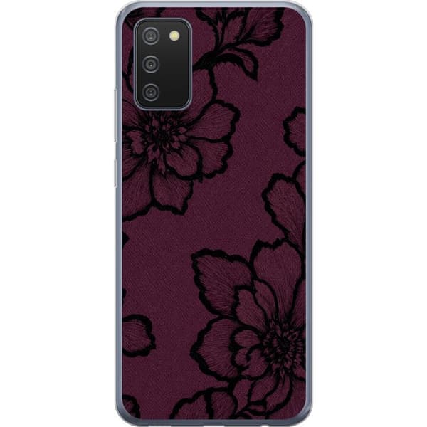 Kompatibelt Mobildeksel til Samsung Galaxy A02s Bjørnebærblomst lila
