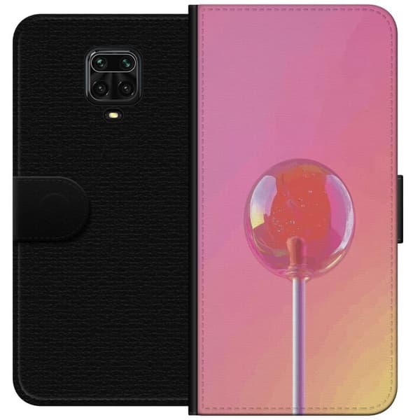 Kompatibel Tegnebogsetui til Xiaomi Redmi Note 9 Pro Blank lyserød pinde mod blød pastelbaggrund pink
