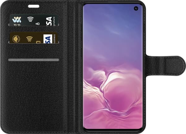 Kompatibelt Plånboksfodral till Samsung Galaxy S10+ Brun blomsterleopard brun
