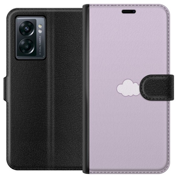OnePlus Nord N300 Tegnebogsetui Lilla Sky - minimalistisk sky på lilla baggrund
